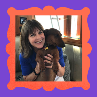 Meet Auggie — header extraordinaire — and his person, Deborah