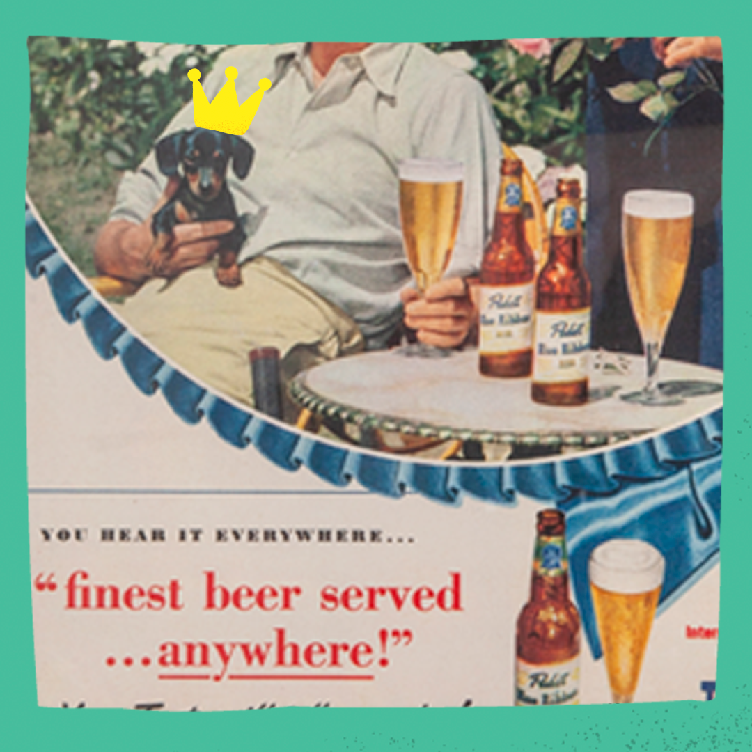 Original Dachshund PBR Ad, c. 1949