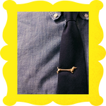 Vintage Gold-Tone Dachshund Tie Clip