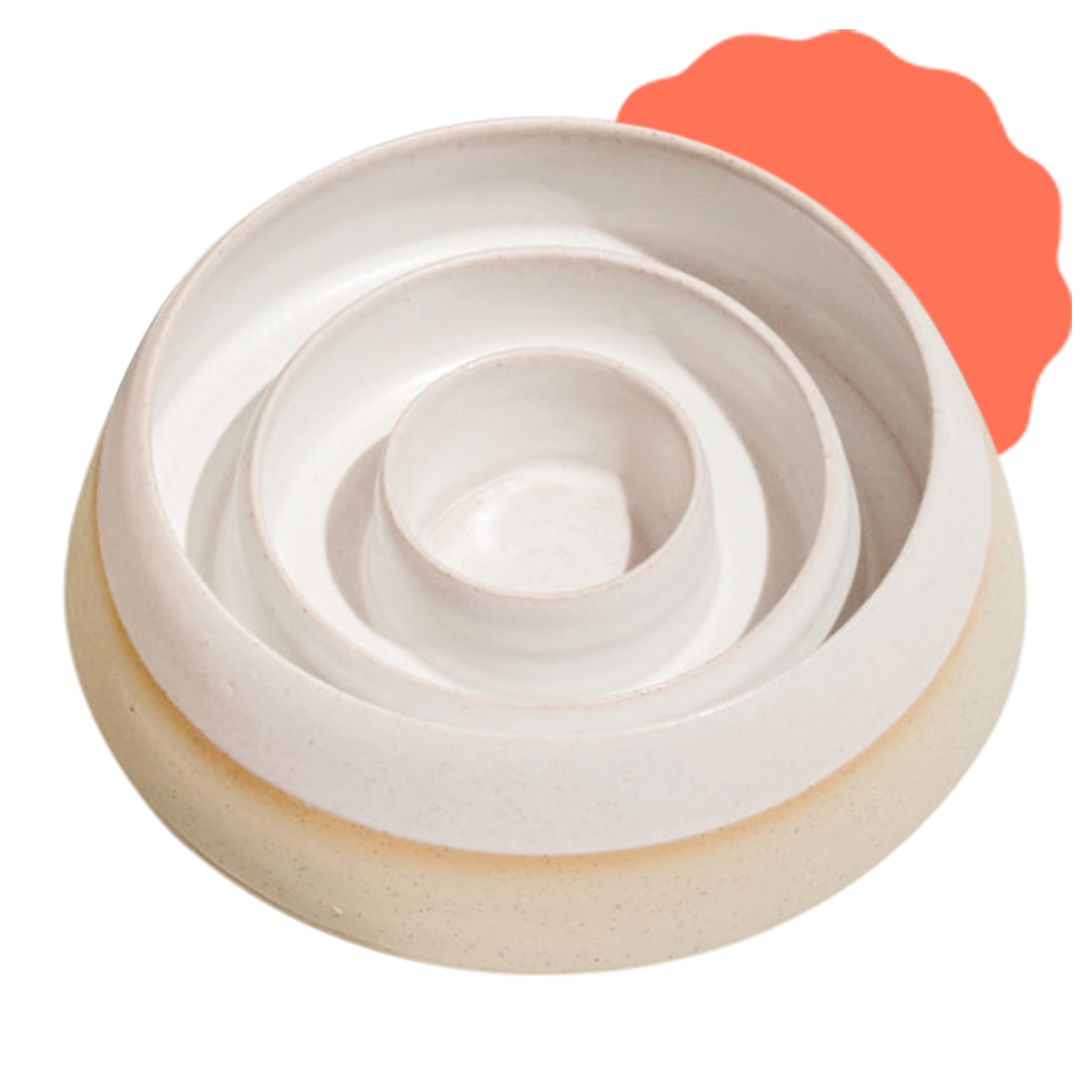 Handmade Ceramic Slow Feeder Witzig
