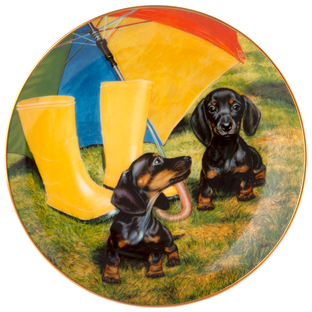 "Rainy Day Pals" Collectible Plate