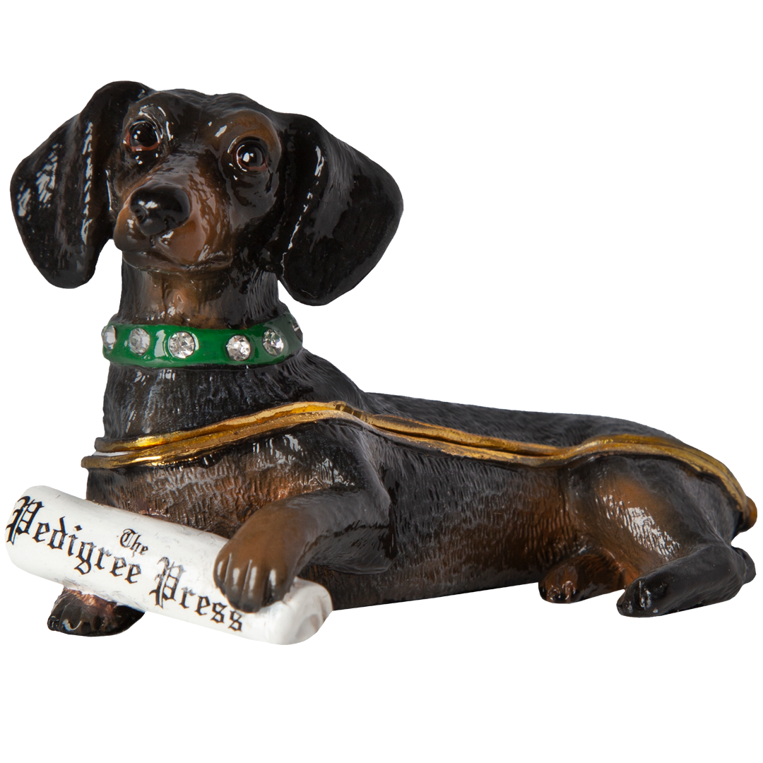 Dachshund trinket box deals