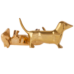 Solid Brass Dachshunds (Set of Two)